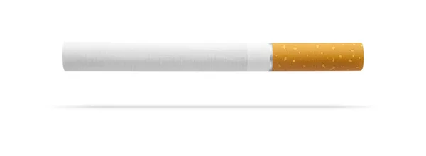 Cigarrillo levitante aislado en blanco — Foto de Stock