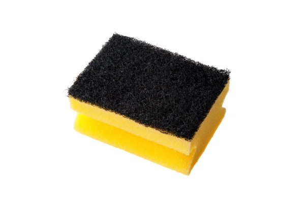 Kitchen cleaning sponge isolated — Stock Photo, Image