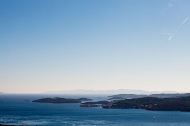 Adriyatik kıyısı Adası yaz