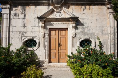 Eski Akdeniz kilise kapısına
