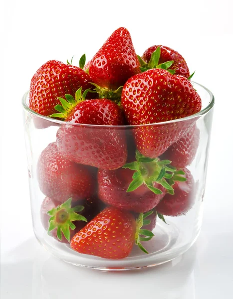Erdbeeren im Glas — Stockfoto