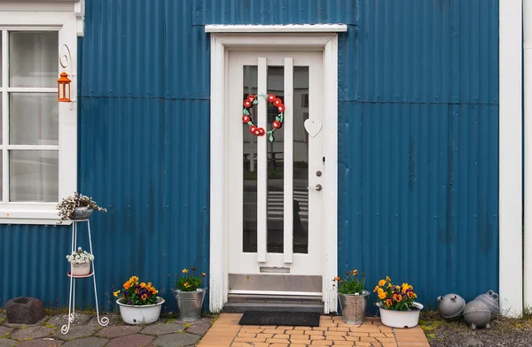 Tipico ingresso della casa islandese — Foto Stock