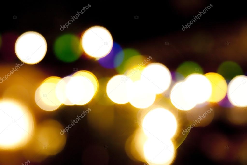 city lights blurred bokeh background