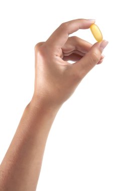 beyaz zemin üzerinde bir el tıpta