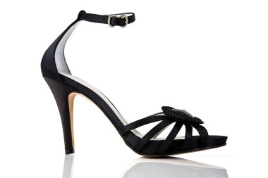 Beyaz izole kadın ayakkabı