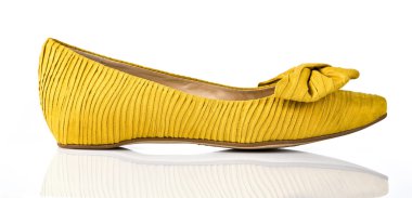 Beyaz izole kadın ayakkabı