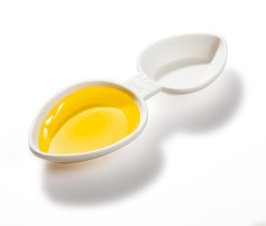Küçük plastik ilaç izole kırpma yoluyla kaşık dozaj
