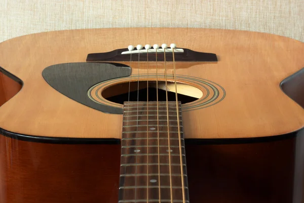 Guitarra acústica close-up Imagem De Stock