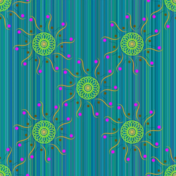 Naadloze patroon Mandala 39 — Stockvector