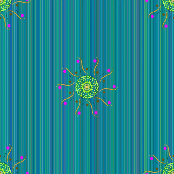 Modèle sans couture Mandala 46 — Image vectorielle