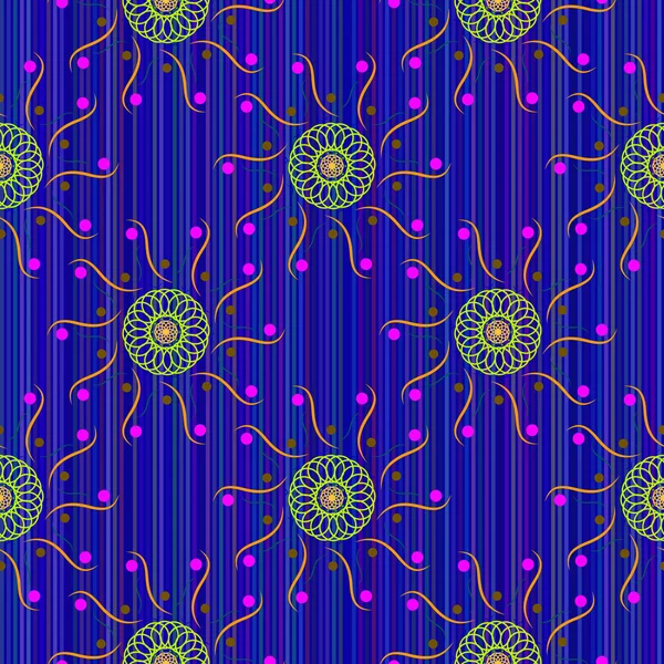 Naadloze patroon Mandala 75 — Stockvector