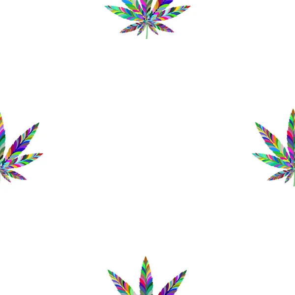 Patrón sin costura de marihuana 1 — Archivo Imágenes Vectoriales