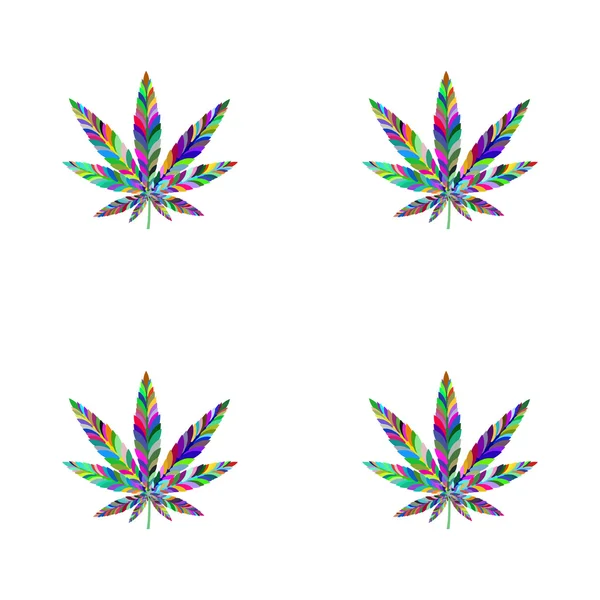 Marijuana sans couture modèle 3 — Image vectorielle