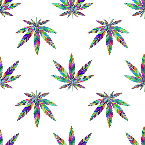 Marijuana seamless mönster 18 — Stock vektor