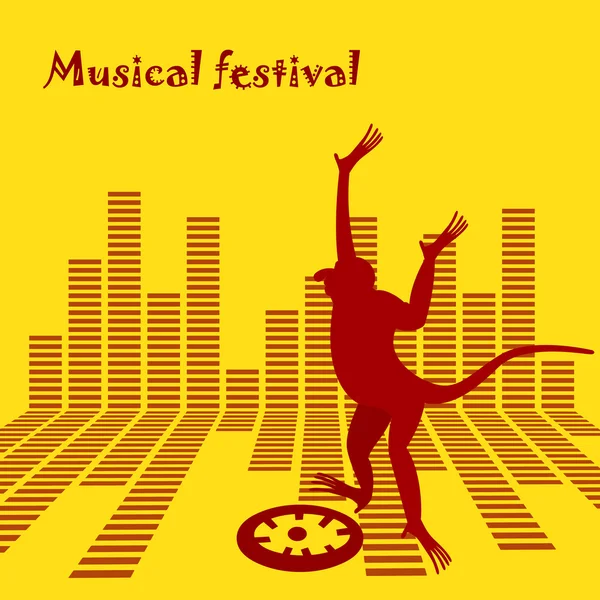 Singe-Musical-festival-2016-V — Image vectorielle