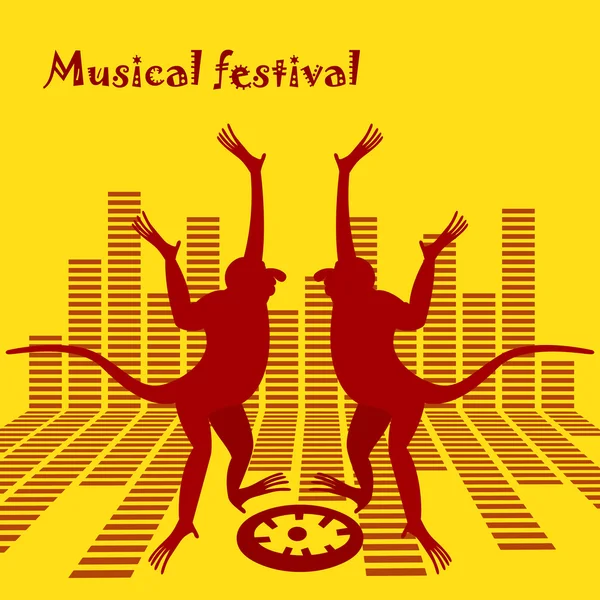 Mono-Musical-festival-2016-R — Archivo Imágenes Vectoriales