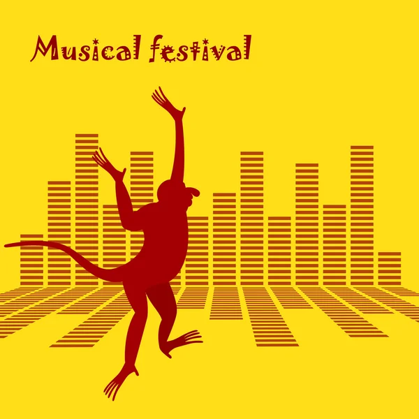 Mono-Musical-festival-2016-I — Vector de stock