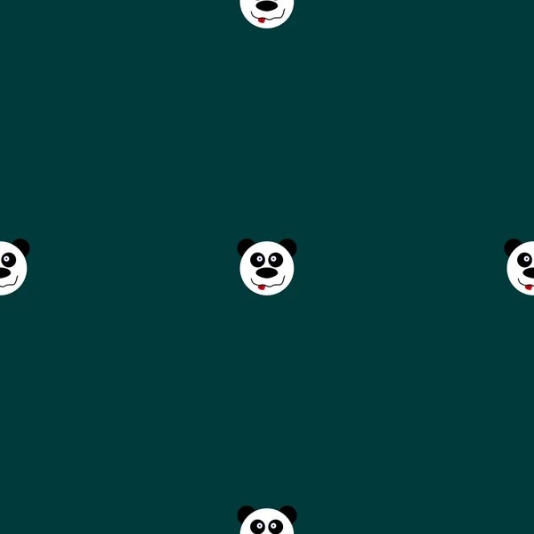 Varrat nélküli mintát panda — Stock Vector