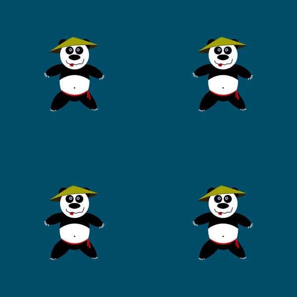 Бесшовная панда — стоковый вектор