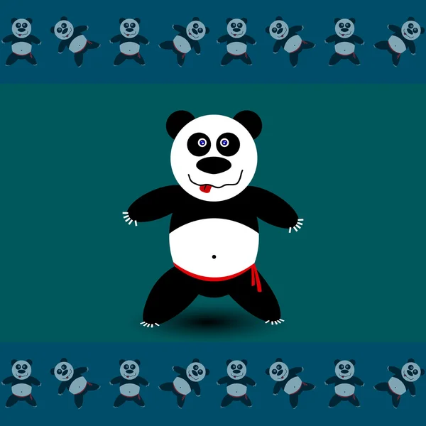 Panda sport A — Wektor stockowy