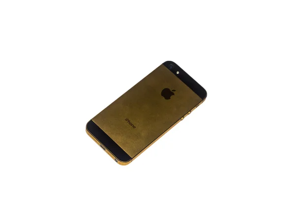 IPhone 5 złota — Zdjęcie stockowe