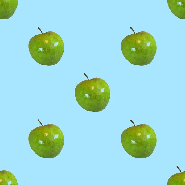 Бесшовный рисунок яблоки — стоковый вектор