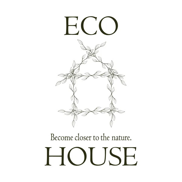 ECO CASA 6 — Vettoriale Stock