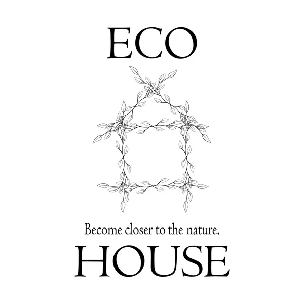 ECO CASA 15 — Vettoriale Stock