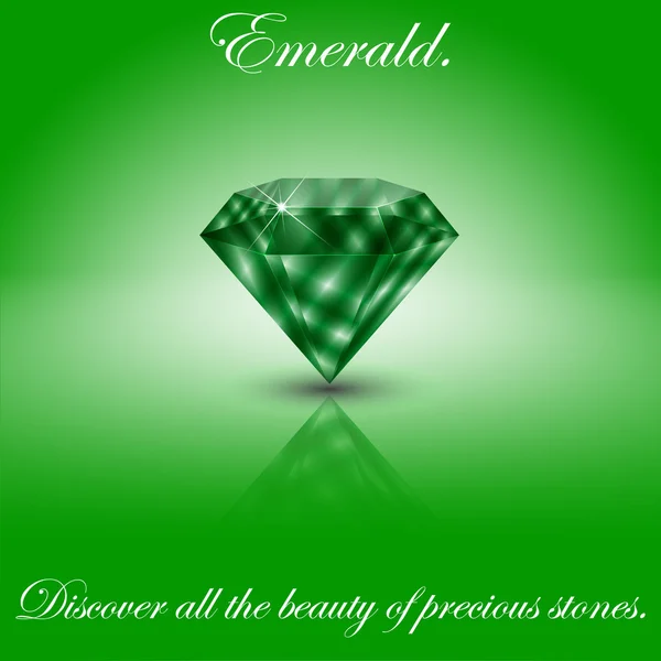 Gema esmeralda 2 — Archivo Imágenes Vectoriales