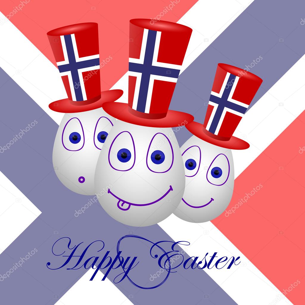 The festive card for Norway.