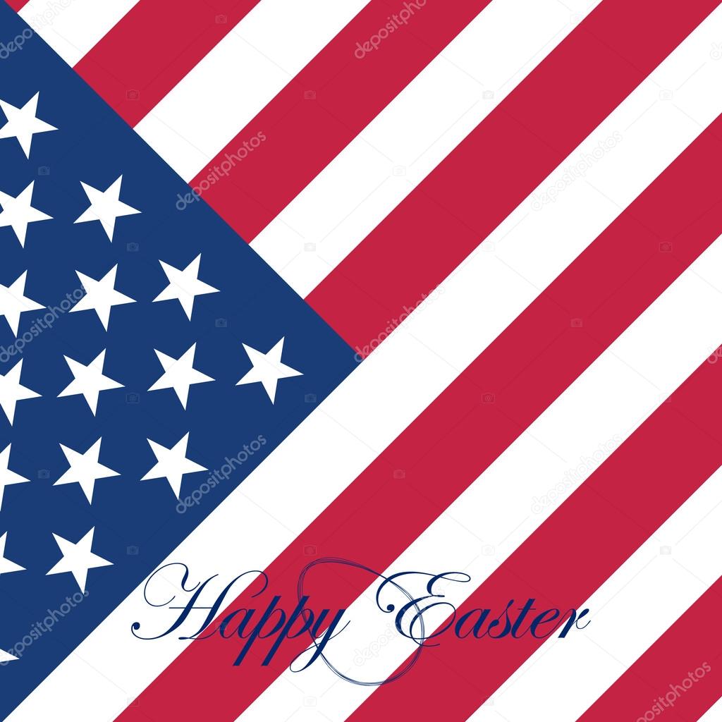 Card happy Easter for the USA