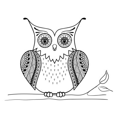 elle çizilmiş baykuş