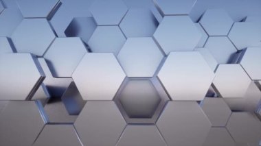 Altıgenler Arkaplan Açık Gri 4K