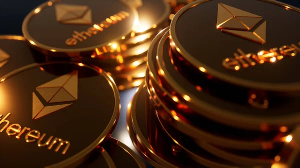 Ethereum Kripto para birimi, Koyu Gri Arkaplan