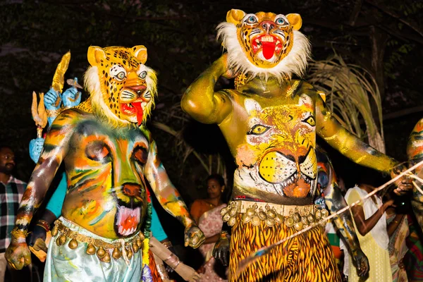 Карнавальные костюмы леопарда — стоковое фото