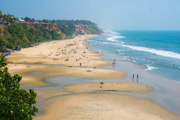 Playa en Kerala - playa principal de Varkala —  Fotos de Stock