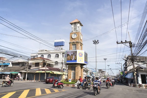 La torre del reloj de Betong, Tailandia . — Foto de Stock