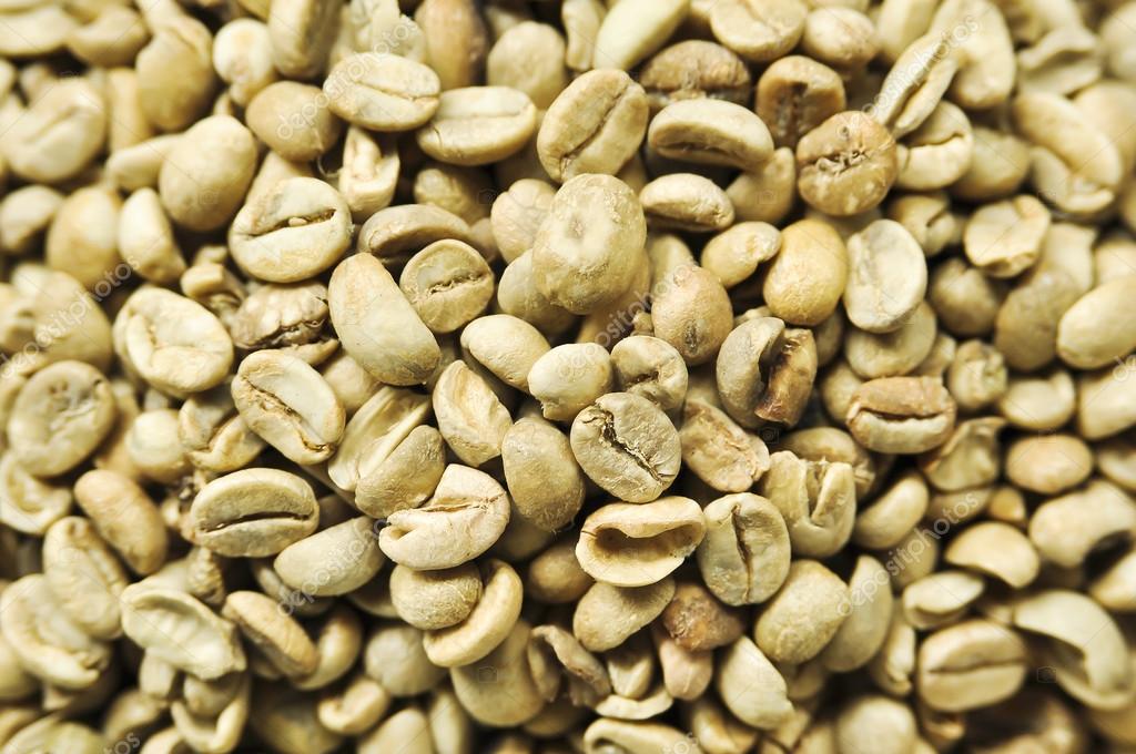 Parchment coffee, Coffee beans dried in the sun. (Center focus) Stock