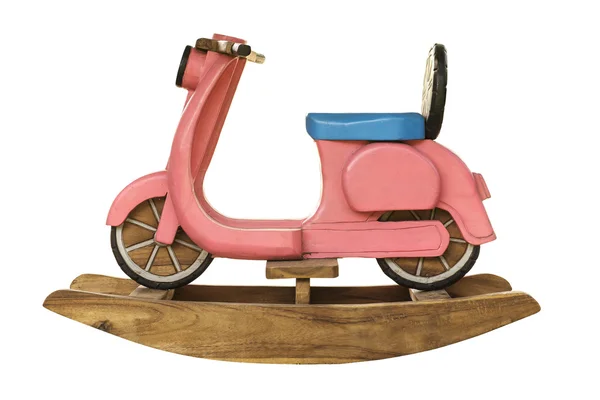 Motorcycle Wooden rocking horse. — Stock Photo, Image