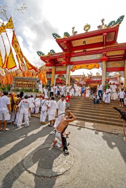 Phuket, Tayland - 29 Eylül: Phuket T vejetaryen Festivali