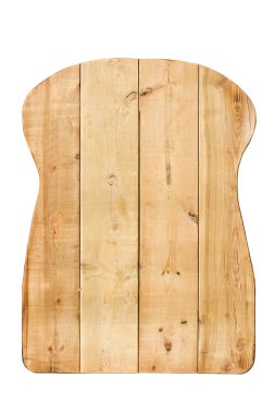 Ahşap yapılmış ekmek tost şekil dekorasyon