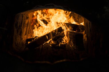 Fırın burning yangın.