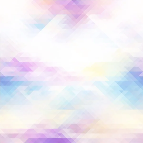 ブルー、ピンク、バイオレット色の透明な三角形のパターンと抽象的な背景 — ストックベクタ