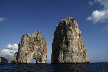 Faraglioni di Mezzo, Capri island - Italy clipart