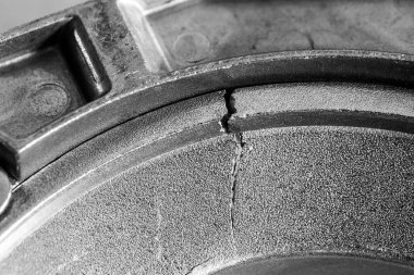 kırık metal parçası veya enstrüman yakın çekim görüntüsü