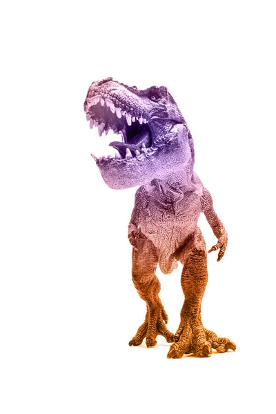 Tyranozaur Rex Zabawki Izolowane Białym Tle — Zdjęcie stockowe