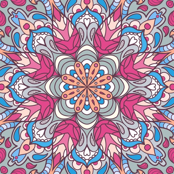 Mandala achtergrond. Vintage decoratieve elementen. Handgetekende achtergrond. Islam, Arabische, Indiase, ottomaanse motieven. — Stockvector