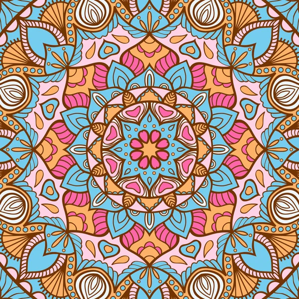 Mandala Hintergrund. Vintage dekorative Elemente. Handgezeichneter Hintergrund. Islam, Arabisch, Indisch, osmanische Motive. — Stockvektor