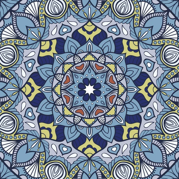 Mandala háttér. Vintage dekoratív elemek. Kézzel rajzolt háttér. Iszlám, arab, indiai, ottomán motívumok. — Stock Vector