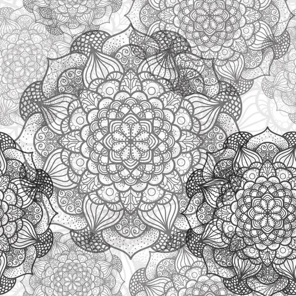 Sorunsuz mandala desen. Vintage dekoratif öğeler. Elle çizilmiş arka plan. Islam, Arapça, Indian, Osmanlı motifleri. Mükemmel kumaş ya da kağıt üzerine basım için.